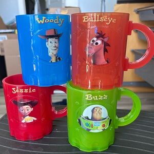 Vintage 1990’s -Toy Story 2 Character Mugs Set